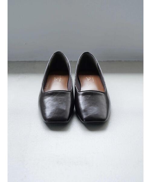 AMERICAN HOLIC（アメリカンホリック）の「ふっくらクッションスクエアフラットシューズ（パンプス・レディース・ブラック/ブラウン・S/M/L）」の17枚目の写真