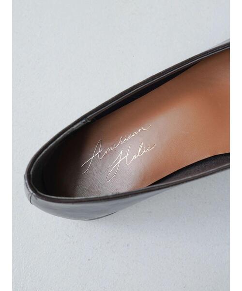 AMERICAN HOLIC（アメリカンホリック）の「ふっくらクッションスクエアフラットシューズ（パンプス・レディース・ブラック/ブラウン・S/M/L）」の14枚目の写真