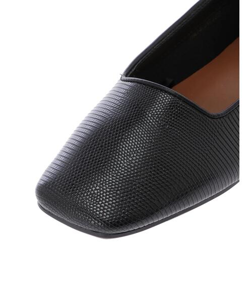 AMERICAN HOLIC（アメリカンホリック）の「ふっくらクッションスクエアフラットシューズ（パンプス・レディース・ブラック/ブラウン・S/M/L）」の9枚目の写真