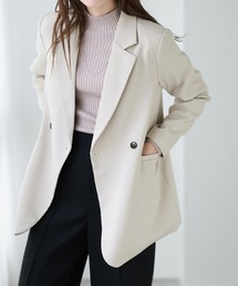 チェックダブルジャケット