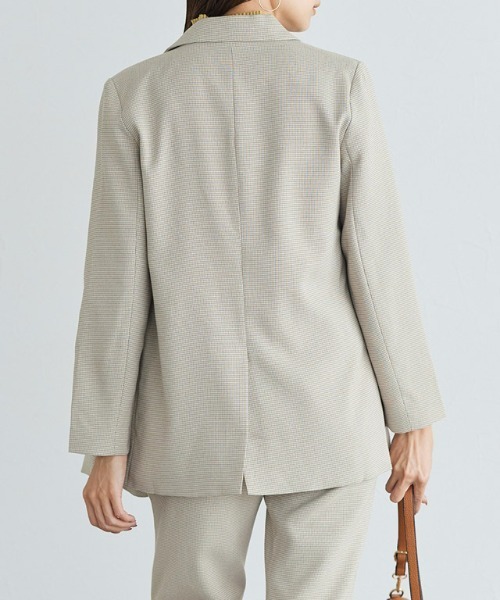 Pierrot（ピエロ）の「チェックダブルジャケット（テーラードジャケット・レディース・ベージュ/アイボリー・M/L）」の20枚目の写真