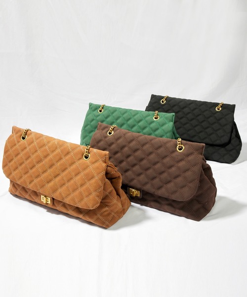 SAISON DE PAPILLON(セゾンドパピヨン)の「キルティング2Wayビッグショルダーバッグ(ショルダーバッグ・レディース・ブラック/ブラウン/ダークブラウン/グリーン・フリー)」の6枚目の写真