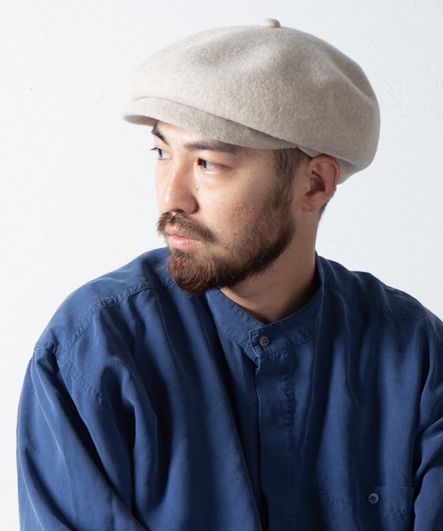 RACAL（ラカル）の「Classic Wool Knit Casquette / クラシックウールニットキャスケット（キャスケット・メンズ・チャコールグレー/ブラック/ベージュ/ブラウン・MEDIUM/LARGE）」の8枚目の写真