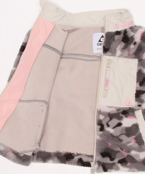 GERRY(ジェリー)の「【KIDS】【GERRY×ROPE' PICNIC】ボアブルゾン迷彩(ブルゾン・キッズ・グレー系その他・120/130/140)」の3枚目の写真