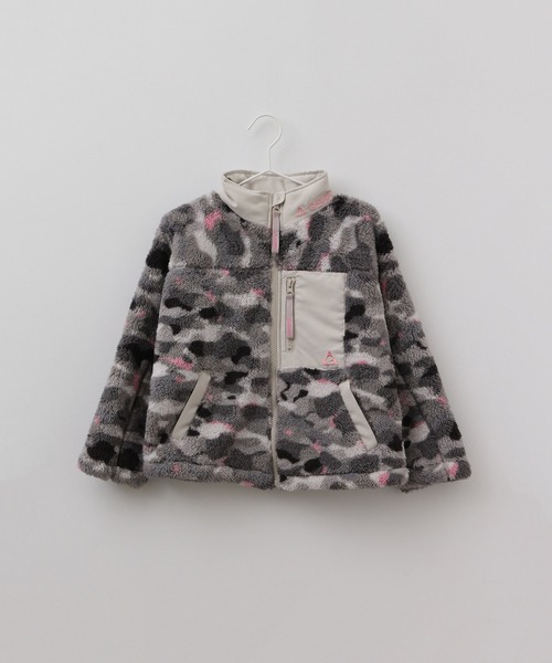 GERRY(ジェリー)の「【KIDS】【GERRY×ROPE' PICNIC】ボアブルゾン迷彩(ブルゾン・キッズ・グレー系その他・120/130/140)」の1枚目の写真