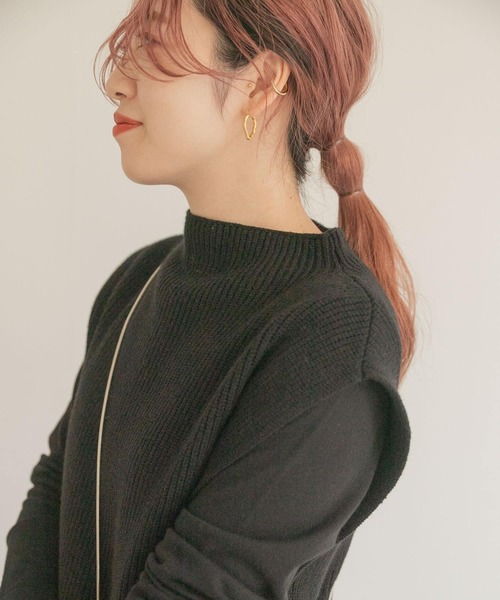 ITEMS URBANRESEARCH（アイテムズ アーバンリサーチ）の「ベストセットニットワンピース（ワンピース・レディース・スミクロ/ブルー/ベージュ・FREE）」の8枚目の写真