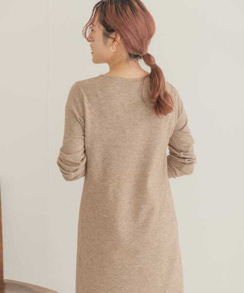 ITEMS URBANRESEARCH（アイテムズ アーバンリサーチ）の「ベストセットニットワンピース（ワンピース・レディース・スミクロ/ブルー/ベージュ・FREE）」の21枚目の写真