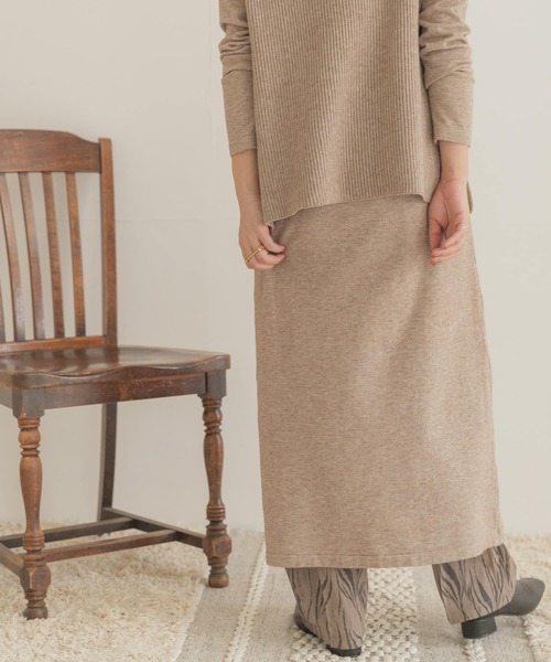 ITEMS URBANRESEARCH（アイテムズ アーバンリサーチ）の「ベストセットニットワンピース（ワンピース・レディース・スミクロ/ブルー/ベージュ・FREE）」の6枚目の写真