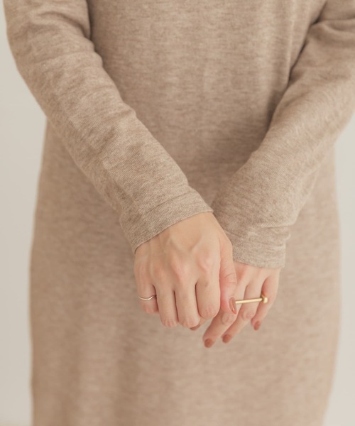 ITEMS URBANRESEARCH（アイテムズ アーバンリサーチ）の「ベストセットニットワンピース（ワンピース・レディース・スミクロ/ブルー/ベージュ・FREE）」の10枚目の写真