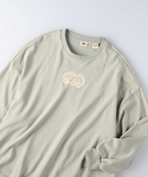Levi's(リーバイス)の「【Levi's】ロゴスウェットクルー(スウェット・レディース・グリーン・S/M/L)」の4枚目の写真