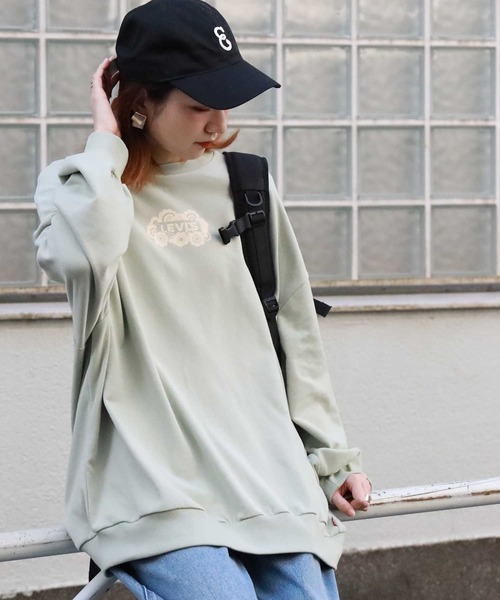 Levi's(リーバイス)の「【Levi's】ロゴスウェットクルー(スウェット・レディース・グリーン・S/M/L)」の12枚目の写真