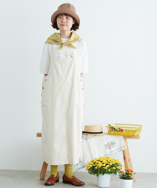 chambre de charme(シャンブルドゥシャーム)の「cdc 菜の花畑ギンガムプリント スカーフ(バンダナ/スカーフ・レディース・イエロー/ブルー・FREE)」の10枚目の写真