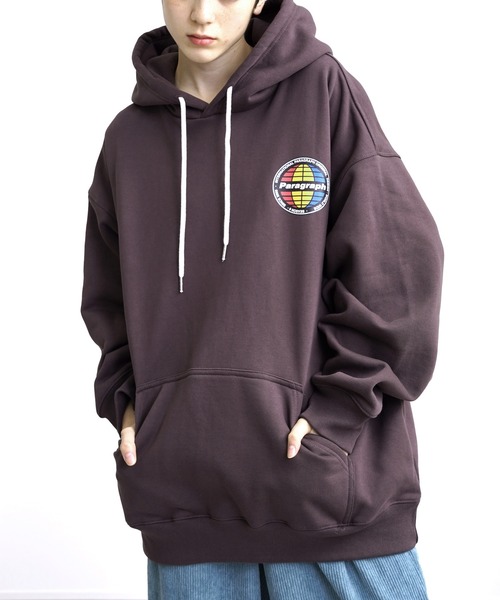 Paragraph（パラグラフ）の「Paragraph (パラグラフ) スリーカラーグローブプルパーカー（パーカー・メンズ・ネイビー/ブラウン/グリーン/A/ブラック・FREE）」の3枚目の写真