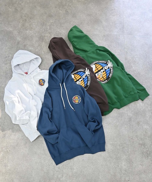 Paragraph（パラグラフ）の「Paragraph (パラグラフ) スリーカラーグローブプルパーカー（パーカー・メンズ・ネイビー/ブラウン/グリーン/A/ブラック・FREE）」の15枚目の写真