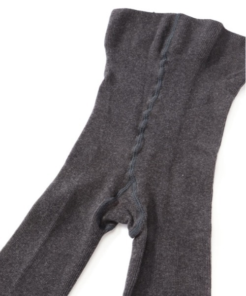 MARGARET HOWELL(マーガレットハウエル)の「COTTON RIB TIGHTS(タイツ/ストッキング・レディース・ブラック/チャコール・FREE)」の3枚目の写真