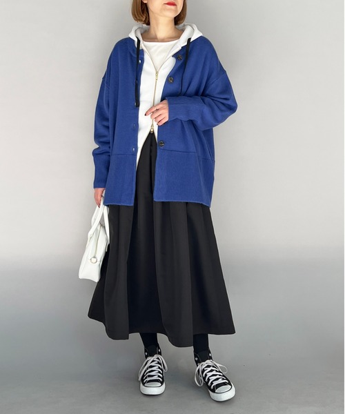 PICCIN（ピッチン）の「ローゲージクルーネックカーディガン（カーディガン/ボレロ・レディース・オフホワイト/グレイッシュベージュ/ブルー・M）」の19枚目の写真