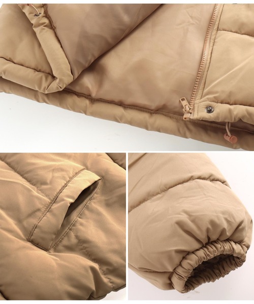 anap mimpi（アナップミンピ）の「ボリュームフェイクダウン（ダウンジャケット/コート・レディース・ブラック/ベージュ・FREE）」の14枚目の写真