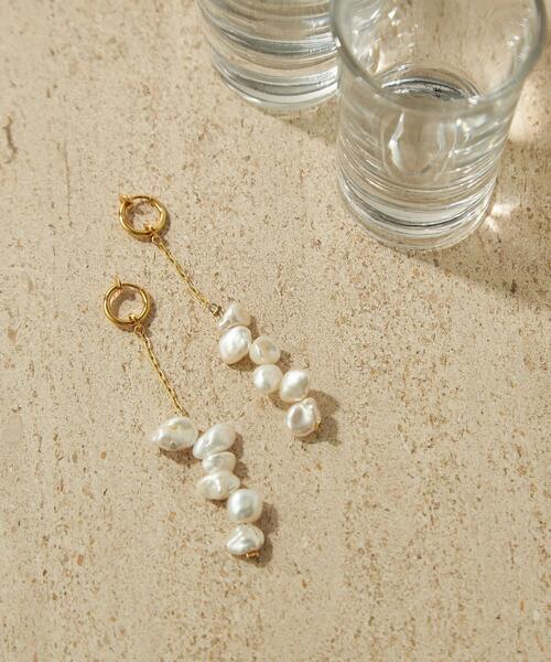 CITEN（シテン）の「＜CITEN（シテン）＞淡水バロックパール イヤリング（イヤリング・レディース・シルバー/ゴールド・FREE）」の2枚目の写真