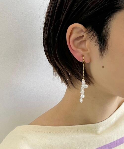 CITEN（シテン）の「＜CITEN（シテン）＞淡水バロックパール イヤリング（イヤリング・レディース・シルバー/ゴールド・FREE）」の3枚目の写真