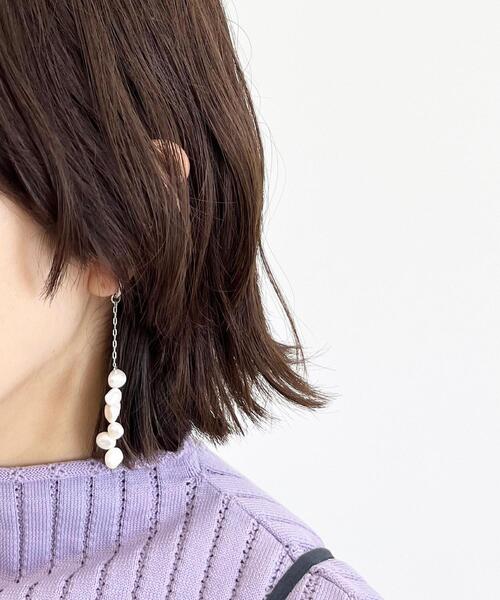 CITEN（シテン）の「＜CITEN（シテン）＞淡水バロックパール イヤリング（イヤリング・レディース・シルバー/ゴールド・FREE）」の7枚目の写真