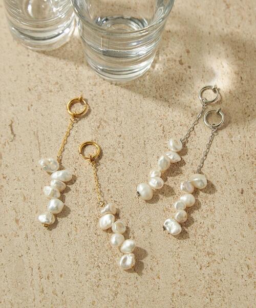 CITEN（シテン）の「＜CITEN（シテン）＞淡水バロックパール イヤリング（イヤリング・レディース・シルバー/ゴールド・FREE）」の11枚目の写真