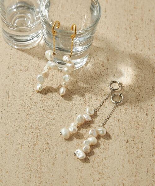 CITEN（シテン）の「＜CITEN（シテン）＞淡水バロックパール イヤリング（イヤリング・レディース・シルバー/ゴールド・FREE）」の12枚目の写真