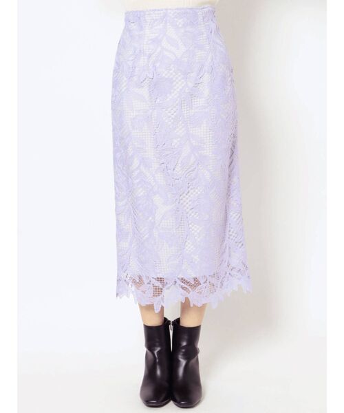 MERCURYDUO（マーキュリーデュオ）の「ケミカルレースペンシルスカート（スカート・レディース・アイボリー/イエロー/ラベンダー・SMALL/MEDIUM）」の19枚目の写真