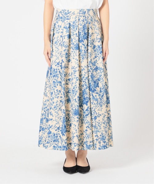 La TOTALITE（ラトータリテ）の「ボタニカルフラワータックスカート  