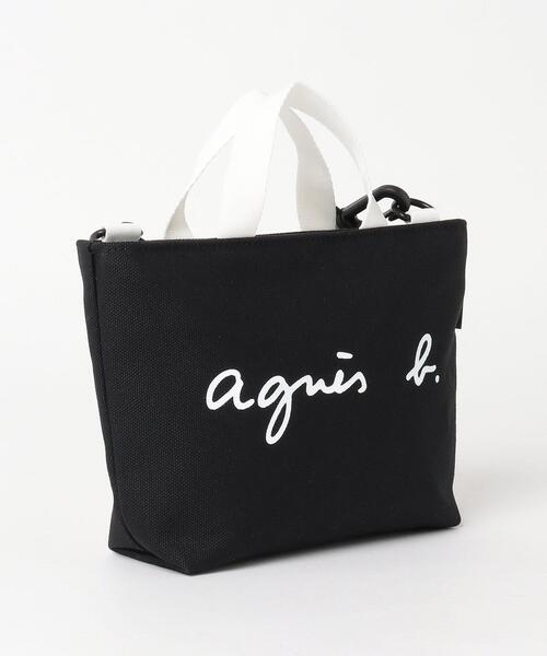 agnes b.（アニエスベー）の「S137 E SAC ロゴハンドバッグ（ハンドバッグ・キッズ・ブラック・UNI）」の2枚目の写真