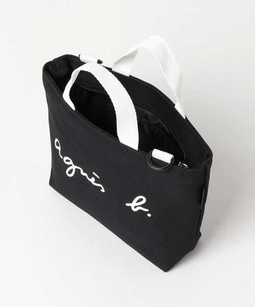 agnes b.（アニエスベー）の「S137 E SAC ロゴハンドバッグ（ハンドバッグ・キッズ・ブラック・UNI）」の3枚目の写真