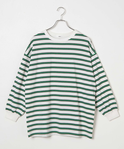 WEGO(ウィゴー)の「WEGO/BIGボーダーロンT(Tシャツ/カットソー・レディース・ホワイト/ピンク・FREE)」の14枚目の写真