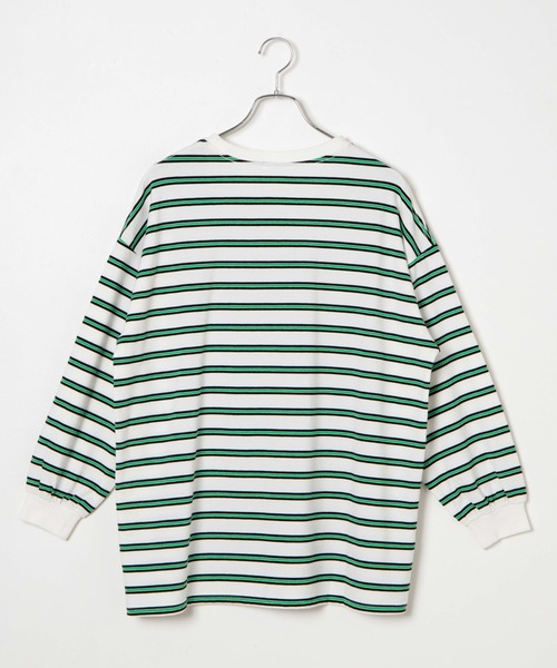 WEGO(ウィゴー)の「WEGO/BIGボーダーロンT(Tシャツ/カットソー・レディース・ホワイト/ピンク・FREE)」の17枚目の写真