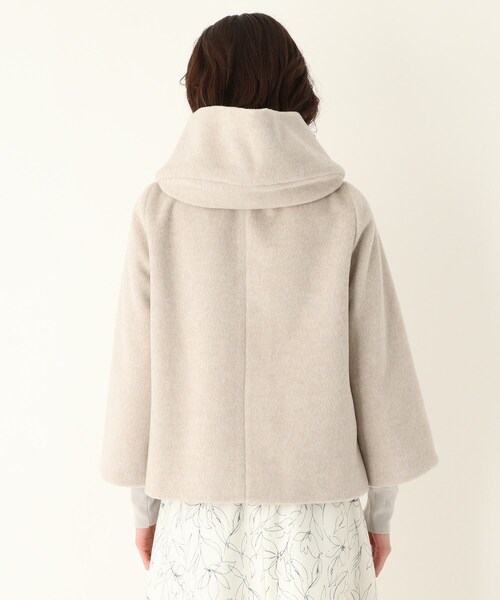 SOUP(スープ)の「◆大きいサイズあり・13号・15号/ビーバーショートフードライクコート(その他アウター・レディース・ライトベージュ/ライトグレー/グレー・09/11/13/15 )」の6枚目の写真