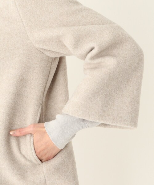 SOUP(スープ)の「◆大きいサイズあり・13号・15号/ビーバーショートフードライクコート(その他アウター・レディース・ライトベージュ/ライトグレー/グレー・09/11/13/15 )」の10枚目の写真