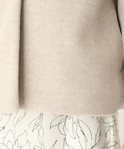 SOUP(スープ)の「◆大きいサイズあり・13号・15号/ビーバーショートフードライクコート(その他アウター・レディース・ライトベージュ/ライトグレー/グレー・09/11/13/15 )」の11枚目の写真