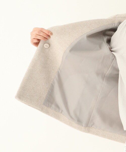 SOUP(スープ)の「◆大きいサイズあり・13号・15号/ビーバーショートフードライクコート(その他アウター・レディース・ライトベージュ/ライトグレー/グレー・09/11/13/15 )」の12枚目の写真