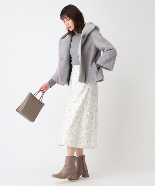 SOUP(スープ)の「◆大きいサイズあり・13号・15号/ビーバーショートフードライクコート(その他アウター・レディース・ライトベージュ/ライトグレー/グレー・09/11/13/15 )」の18枚目の写真