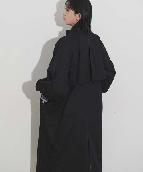 Aunt Marie's(アントマリーズ)の「スタンドカラーボリュームスリーブトレンチコート(トレンチコート・レディース・ブラック/ベージュ・FREE/MEDIUM/TALL)」の18枚目の写真