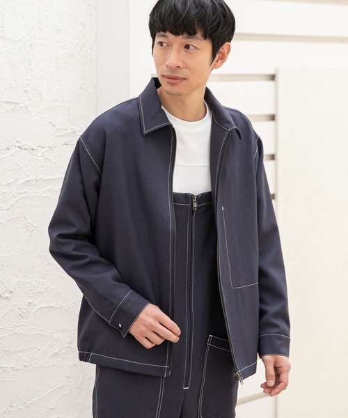 LAKOLE（ラコレ）の「ステップツイルステッチブルゾン[セットアップ