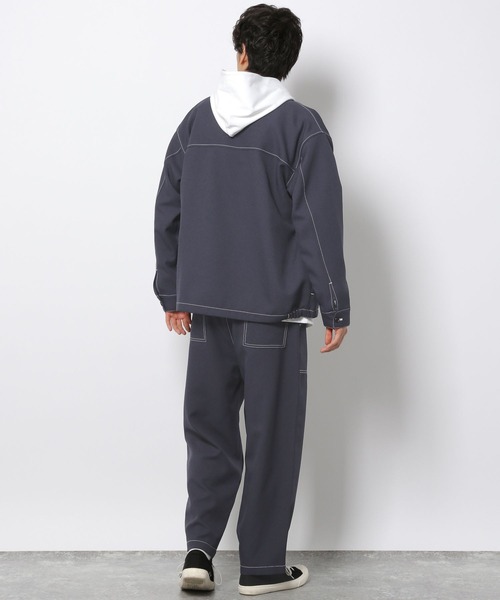 LAKOLE（ラコレ）の「ステップツイルステッチブルゾン[セットアップ対応] / 261233（ブルゾン・メンズ・グレー/ネイビー/ブラック・MEDIUM/LARGE）」の17枚目の写真