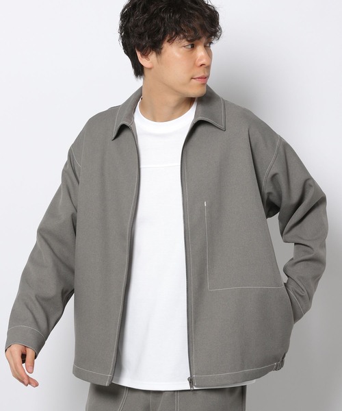 LAKOLE（ラコレ）の「ステップツイルステッチブルゾン[セットアップ対応] / 261233（ブルゾン・メンズ・グレー/ネイビー/ブラック・MEDIUM/LARGE）」の21枚目の写真