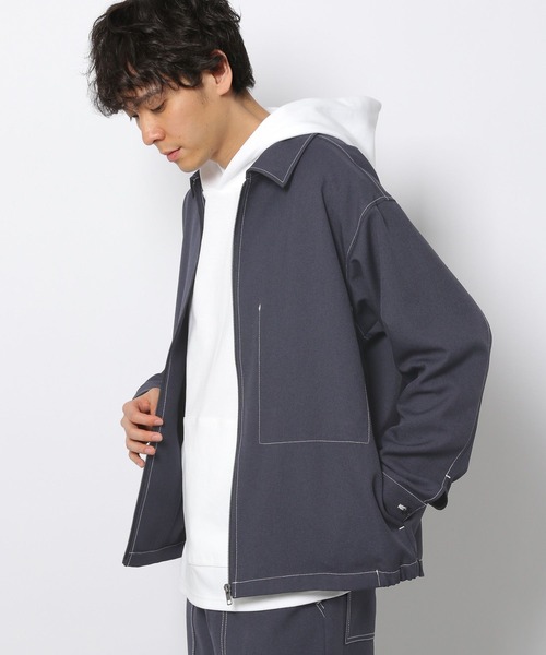 LAKOLE（ラコレ）の「ステップツイルステッチブルゾン[セットアップ対応] / 261233（ブルゾン・メンズ・グレー/ネイビー/ブラック・MEDIUM/LARGE）」の18枚目の写真