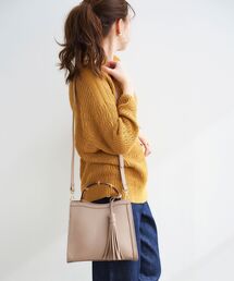 le.coeur blanc | バンブースクエアバッグ(ハンドバッグ)