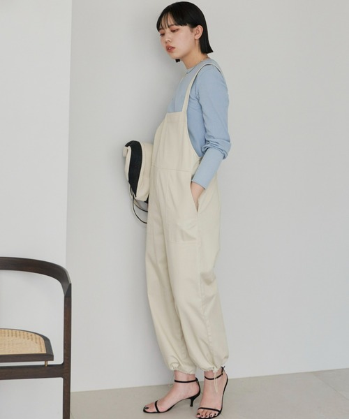 Aunt Marie's（アントマリーズ）の「ロングスリーブリブカットソー（Tシャツ/カットソー・レディース・ホワイト×ブラック/ブラック/ライトグリーン/ライトブルー/イエロー/ピンク・FREE）」の21枚目の写真