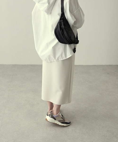 BEARDSLEY（ビアズリー）の「ラップ風スカート（スカート・レディース・アイボリー/ネイビー・0/1）」の20枚目の写真