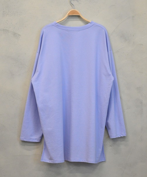 BITTOKO（ビットコ）の「定番サイドスリットプルオーバー（Tシャツ/カットソー・レディース・ブルー/グレー/マスタード/ブラック/ホワイト・FREE）」の12枚目の写真