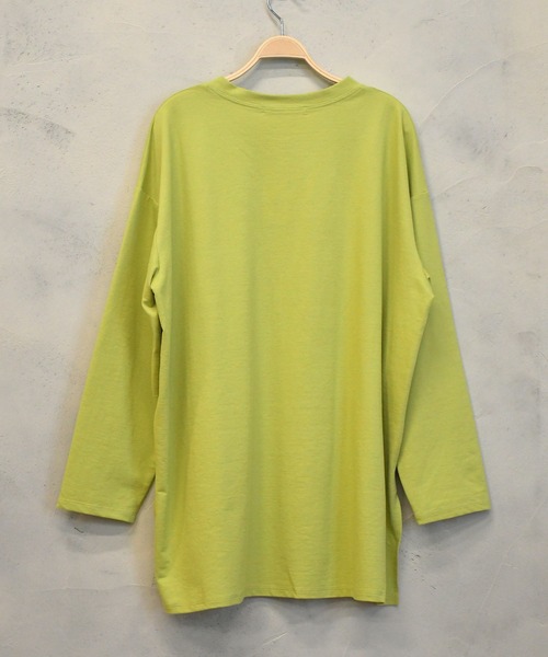 BITTOKO（ビットコ）の「定番サイドスリットプルオーバー（Tシャツ/カットソー・レディース・ブルー/グレー/マスタード/ブラック/ホワイト・FREE）」の15枚目の写真