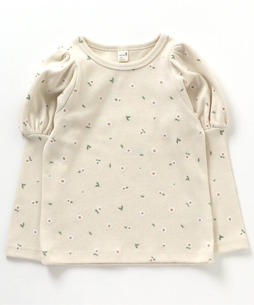 apres les cours(アプレレクール)の「WEB限定 総柄パフスリーブロンT(Tシャツ/カットソー・キッズ・グレー/ブラック/ブルー/ミント/アイボリー/サーモンピンク・120/100/90/130/80/140/110)」の19枚目の写真