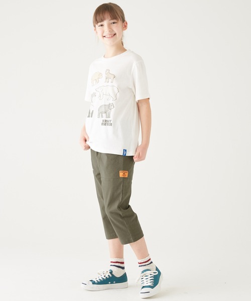 KRIFF MAYER Kid's Collection（クリフメイヤーキッズコレクション）の「サンシャインクロップド（その他パンツ・キッズ・ブラック/ネイビー/カーキ・120/130/140/150/160/170）」の8枚目の写真