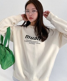 A'GEM/9 × .kom『muah muah/ムーアムーア』MUAH SIGNATURE GRAPHIC MTM/シグネチャースウェットシャツ